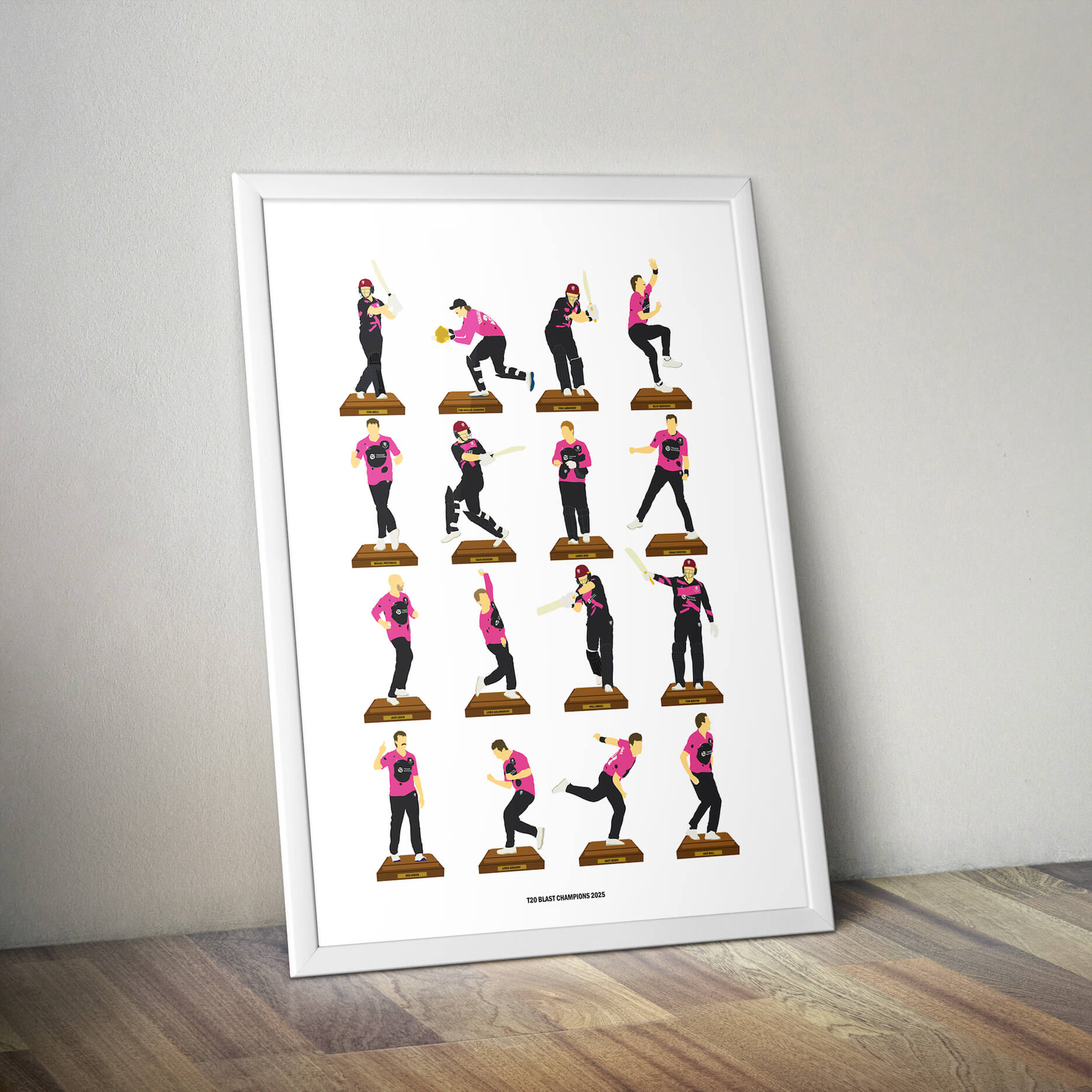 Somerset CCC 2025 Blast Champions Print